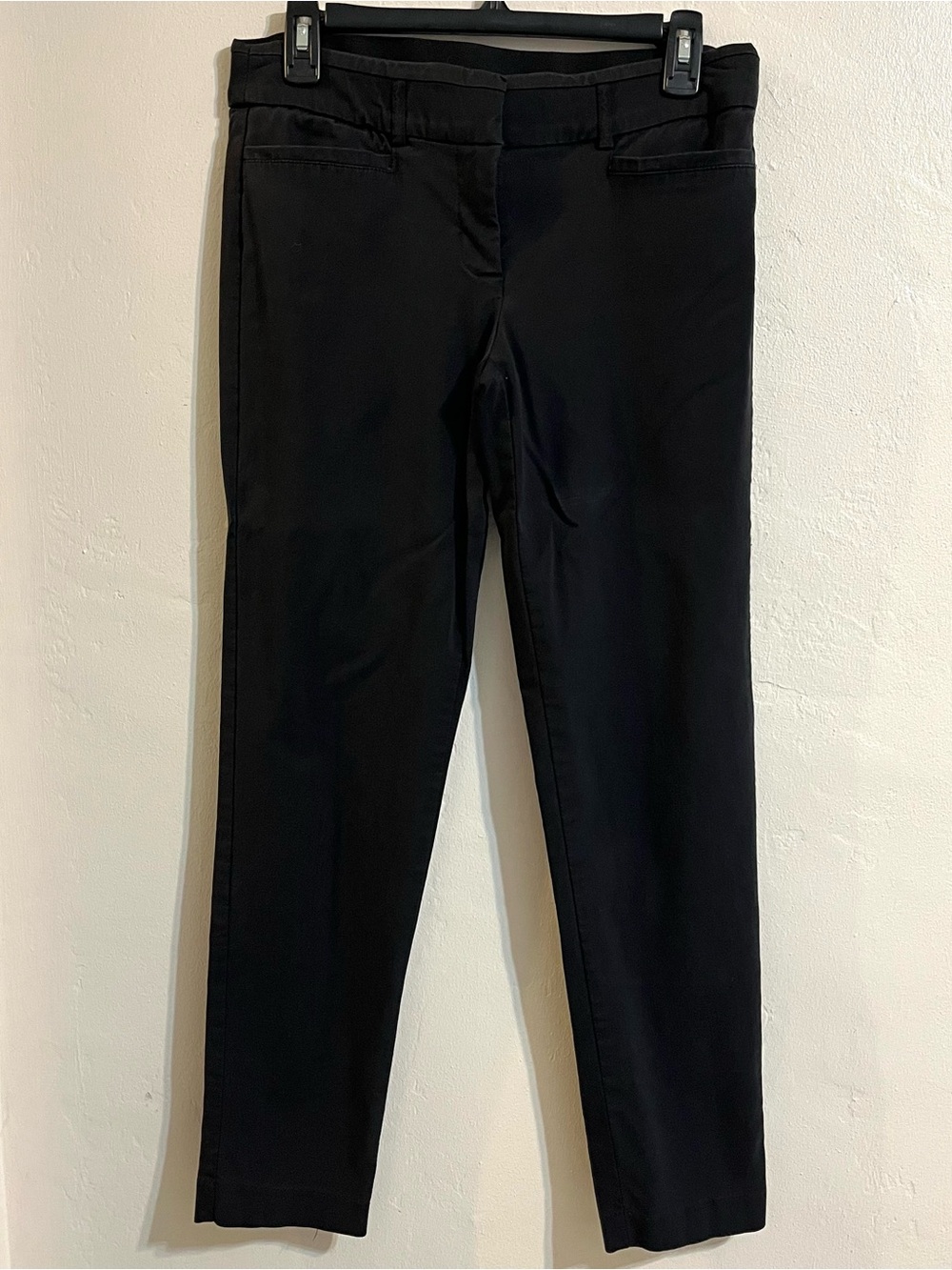 Classic Black Women's Dress Pants Straight leg Stretch - Picture 2 of 8